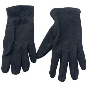 black stretch gloves soft used see photos